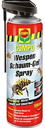 COMPO Wespen Schaum-Gel-Spray inkl. Sprührohr, Sofort- und Langzeitwirkung, 500 ml