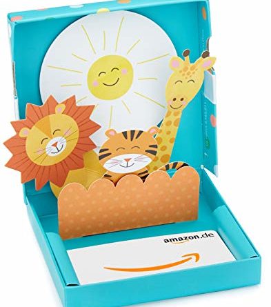 Amazon.de Geschenkkarte in Geschenkbox (Willkommen Baby)