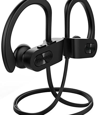 Mpow Flame Bluetooth Kopfhörer, IPX7 Wasserdicht Kopfhörer Sport, 7-10 Stunden Spielzeit/Bass+ Technologie, Sportkopfhörer Joggen/Laufen Bluetooth 4.1, In Ear Kopfhörer mit Mikrofon für iPhone Android