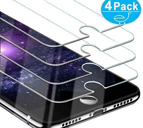 Beikell [4 Stück] Displayschutzfolie für iPhone 8, iPhone 7, iPhone 6S und iPhone 6, Gehärtetes Glas Schutzfolie [4,7 Zoll], 9H Härte, Kratzfest, Blasenfrei