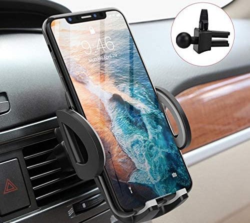 Avolare Handyhalterung Auto Handyhalter fürs Auto Lüftung Universal Handy KFZ Halterungen für iPhone Samsung Huawei Sony LG und mehere Smartphone oder GPS-Gerät(Grau)