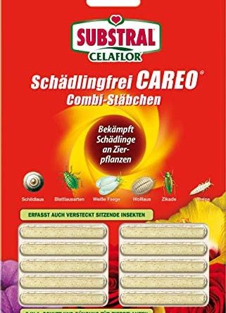 Celaflor Schädlingsfrei Careo Combi-Stäbchen, mit Pflanzenschutz und Düngerfunktion, 10 St