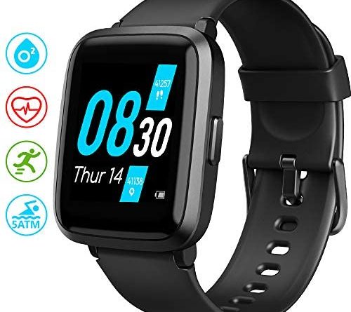 UMIDIGI Smartwatch UFit, Fitness Tracker Armbanduhr mit Blutsauerstoff-Monitor(SpO2) Blutdruck Messgerät Pulsuhr 5 ATM Fitness Uhr sportuhr Pulsoximeter für Damen Herren Smart Watch für iOS Android