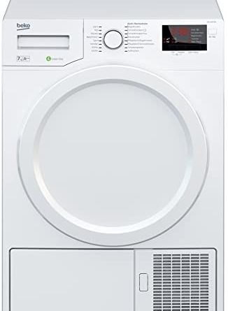 Beko DPS 7405 W3 Wärmepumpentrockner/A++/7kg/Multifunktionsdisplay/Aquawave-Schontrommel/Express-Programm/FlexySense Sensortechnologie/Automatischer Knitterschutz