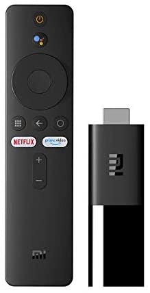 Xiaomi Mi TV-Stick mit Bluetooth-Fernbedienung mit Google Assistant und Netflix + Prime Streifen Schnellwahltaste (Android TV 9.0 mit Google Playstore, Smart Cast, Dolby und DTS Surround Sound, WiFi)