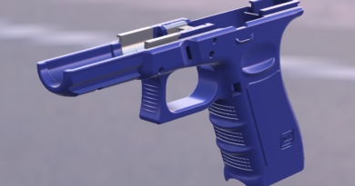 Freemans Glock 17 Gen3 3D-printable Frame V1.1 (F17 Update + vg17 Update)