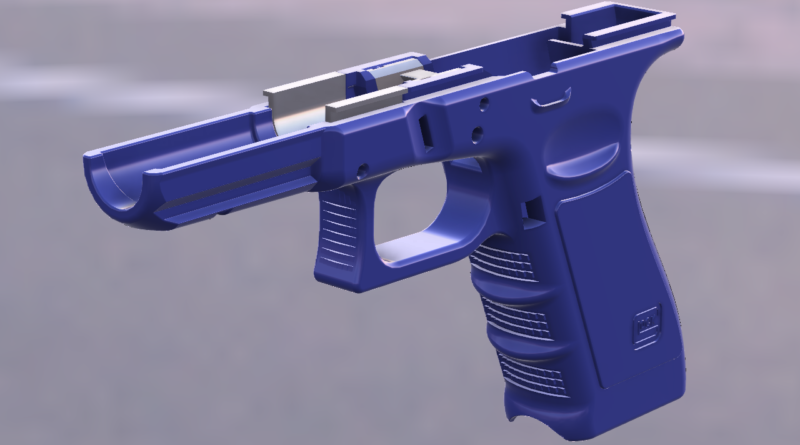 Freemans Glock 17 Gen3 3D-printable Frame V1.1 (F17 Update + vg17 Update)