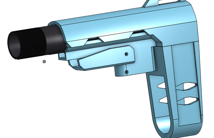 DDA3V4 3D Printable Pistol Brace