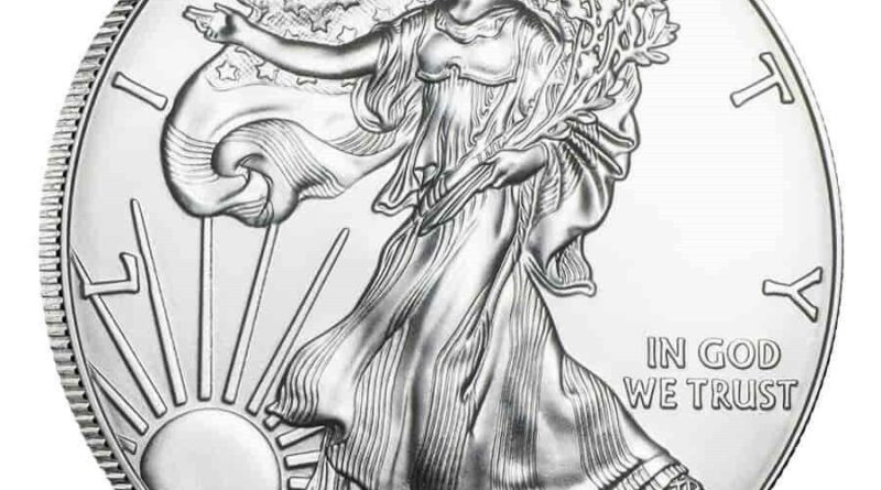 1 oz. Silber 999 1 USD ***American Eagle*** 2021 stgl./BU in Münzkapsel