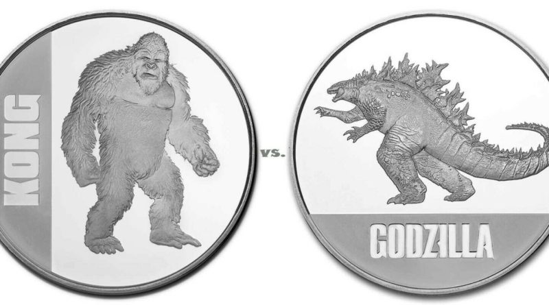 1 oz. Feinsilber 999 Niue Islands ***KING KONG vs. GODZILLA” 2021 stgl. -wählbar