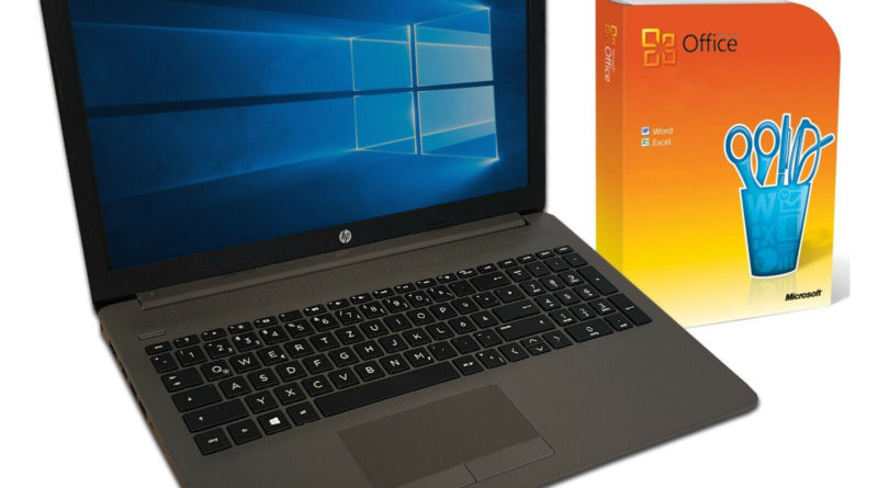 HP 15,6 “Notebook ~ AMD 3150u ~ 8 GB ~ 256SSD ~ DVD-RW ~ Full HD ~ Win 10 ~ Office