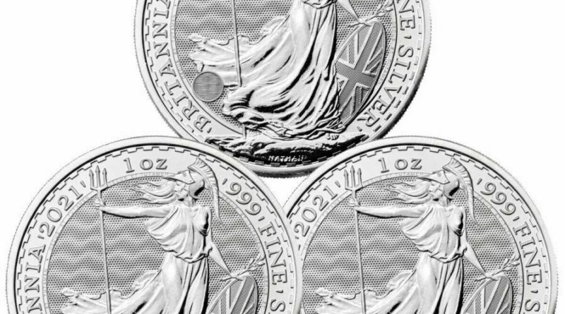 3 x 1 oz. Feinsilber 999 -2 £- ***Britannia*** 2021 stgl./BU