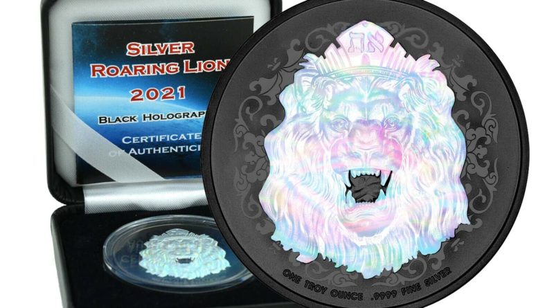 1 Unze Silber Niue Roaring Lion 2021 Holographic Edition in Box