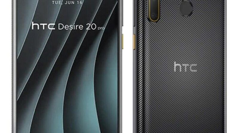 HTC Desire 20 Pro Smartphone 128 GB 6 GB RAM Schwarz Android LTE Quad-Kamera 5000mAh