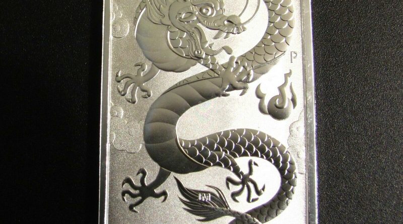 1 UNZE SILBERMÜNZE / SILBERBARREN / DRAGON RECTANGLE 2019