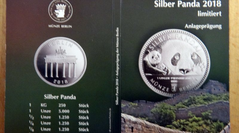Silber Panda – Anlagenprägung – 1 Unze Silber – Münze Berlin