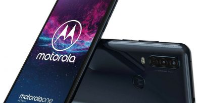 Motorola One Action Dual-SIM Smartphone blau ohne Simlock – Zustand akzeptabel