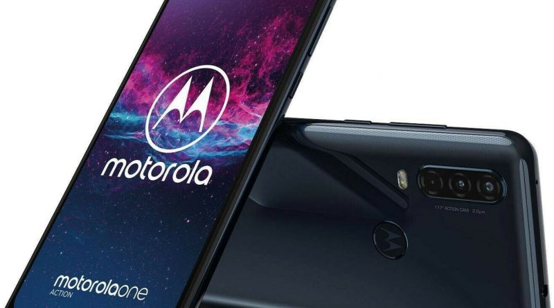 Motorola One Action Dual-SIM Smartphone blau ohne Simlock – Zustand akzeptabel