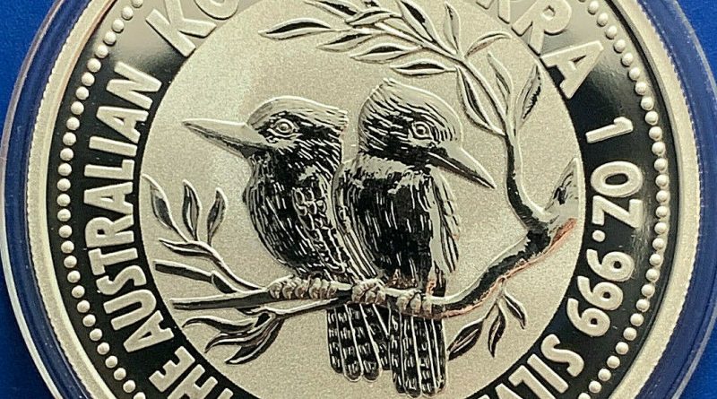 Australien – 1 Dollar Kookaburra 1994 Feinunze – 1 OZ Silber 999/-
