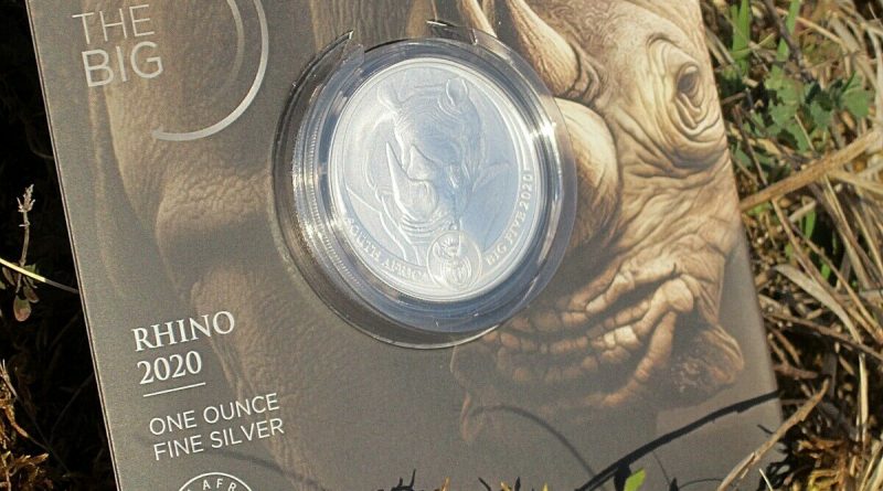 1 Oz Unze Silber Natura Big Five Nashorn Rhino 2020 in Blisterkarte Südafrika