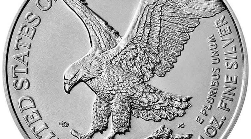 USA – 1 Dollar 2021 – Silver Eagle – Neues Design – 1 Oz Silber ST