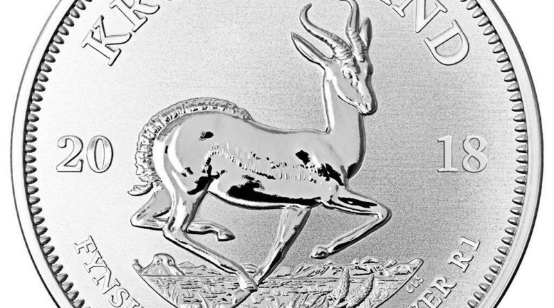 Südafrika – 1 Rand 2018 – Krügerrand – Anlagemünze – 1 Oz Silber ST