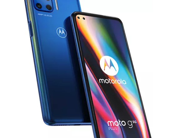 Motorola Smartphone Moto G 5G Plus 64GB 4GB RAM Dual-SIM Handy Surfing Blau