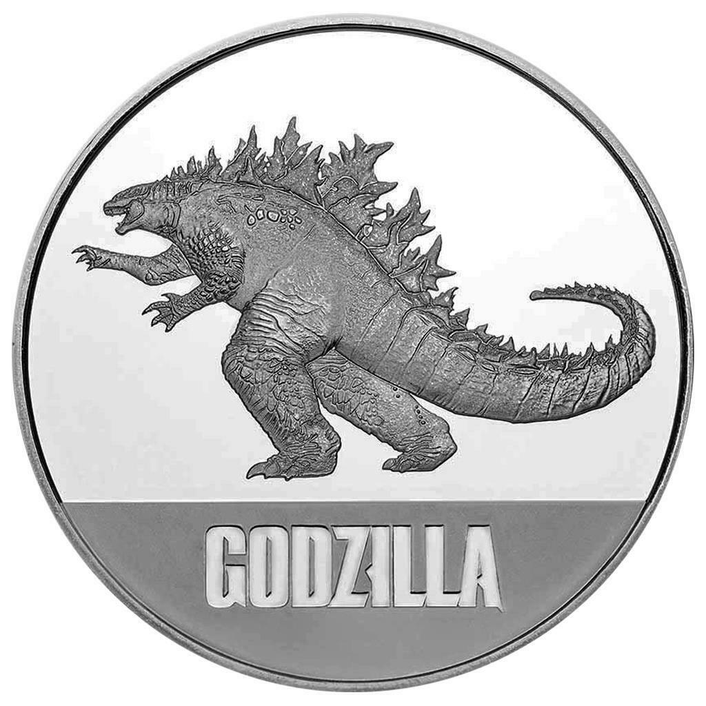 Niue – 2 Dollar 2021 – Godzilla™ – Premium-Anlagemünze – 1 Oz Silber ST