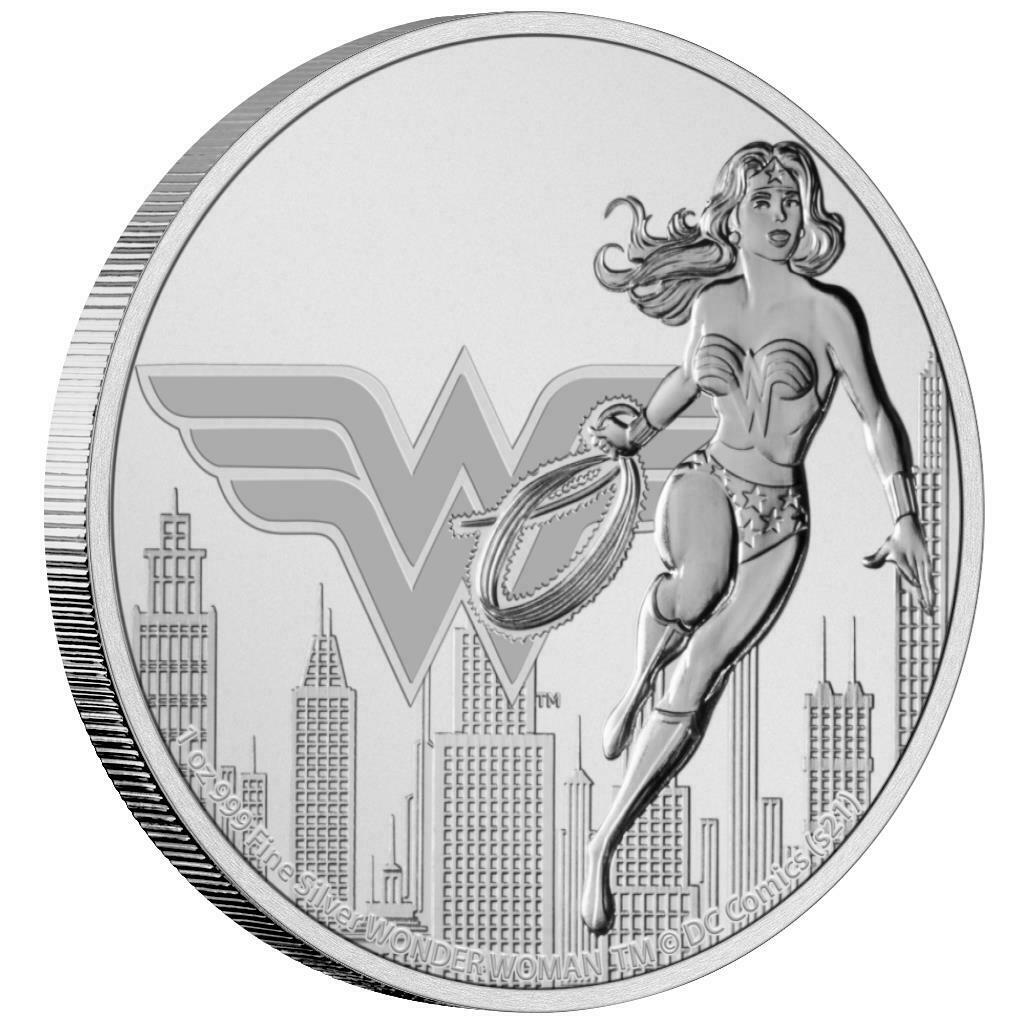 Niue – 2 Dollar 2021 – DC Comics™ – Wonder Woman™ (2.) – 1 Oz Silber ST