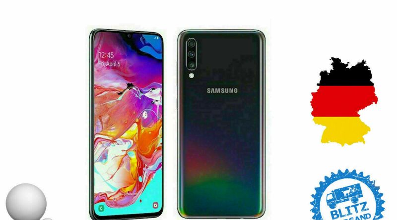 Samsung Galaxy A70 128GB LTE Smartphone (SM-A705)  schwarz Sehr guter Zustand