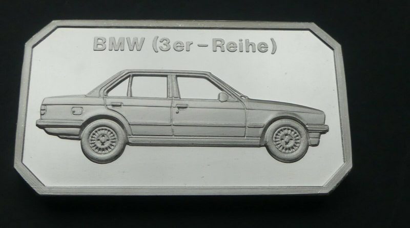 1 OZ Unze Silber –  BMW 3er – Reihe Feinsilber .999 Edelmetall – Art Motivbarren