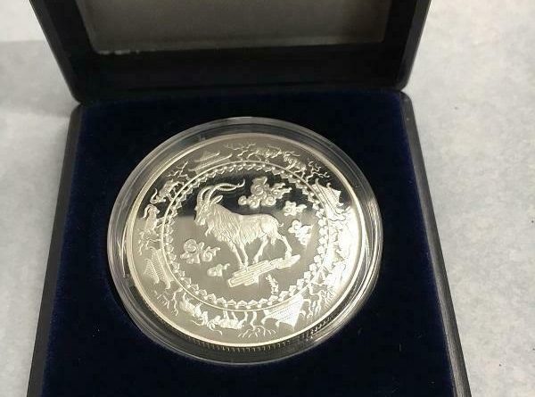 500 Terper Mongolei Luna-Serie Jahr der Ziege 2003 1 Unze Silber