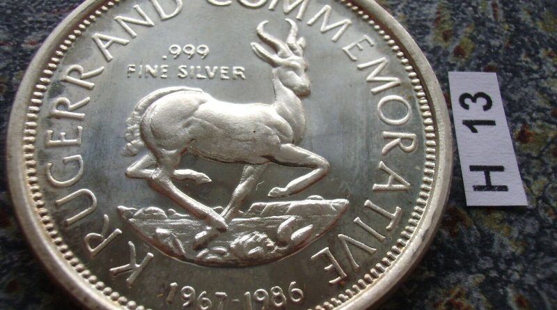 Südafrika 1 oz Kürgerrand 1967 – 1986 Stefans Johannes Kruger unze Silber