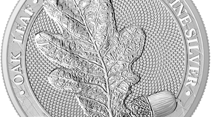 Germania Eichenlaub 2019 Silber Oak Leaf 1 OZ Unze Ounce Silver Argent 5 Mark