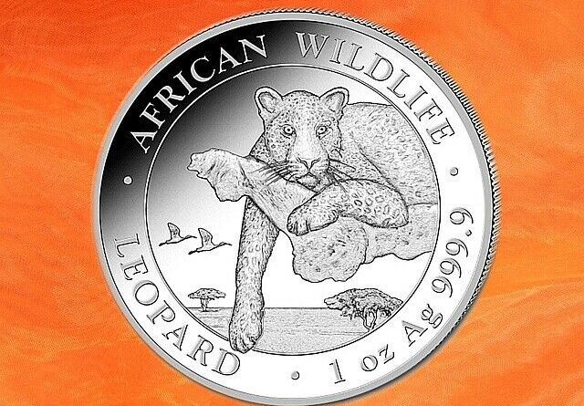 1 Oz Silber Unze Somalia Leopard African Wildlife 2020
