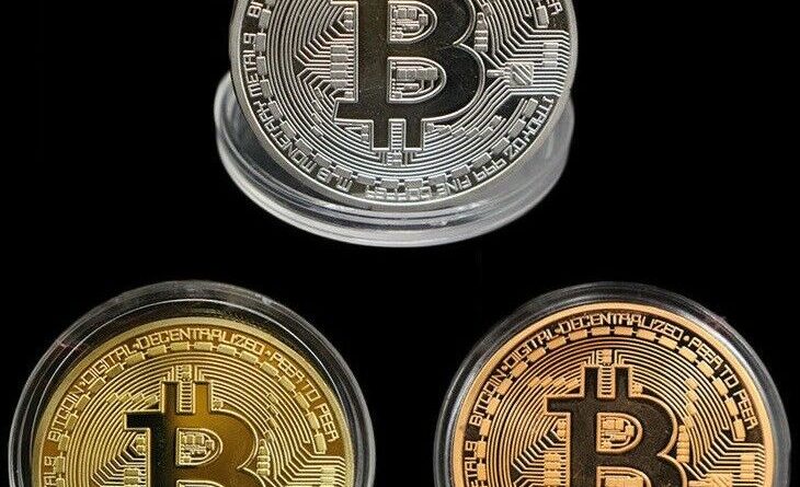 3 x 1 UNZE – BITCOIN 2013 – COMPUTER WÄHRUNG –  GOLD – SILBER – KUPFER