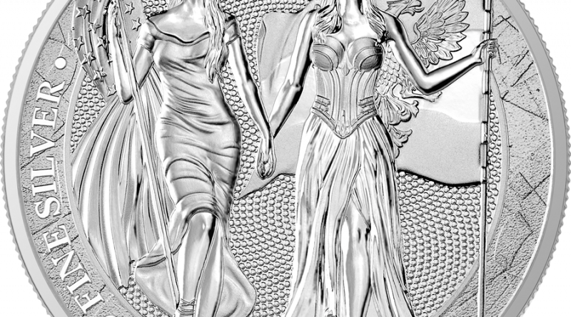 The Allegories Columbia & Germania 2019 Silber 1 OZ Unze Silver Argent 5 Mark