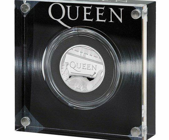 1/2 oz. Unze Silbermünze Musik Legenden QUEEN Proof mit Zertifikat Limitiert