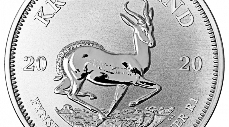 Südafrika – 1 Rand 2020 – Krügerrand – Anlagemünze – 1 Oz Silber ST