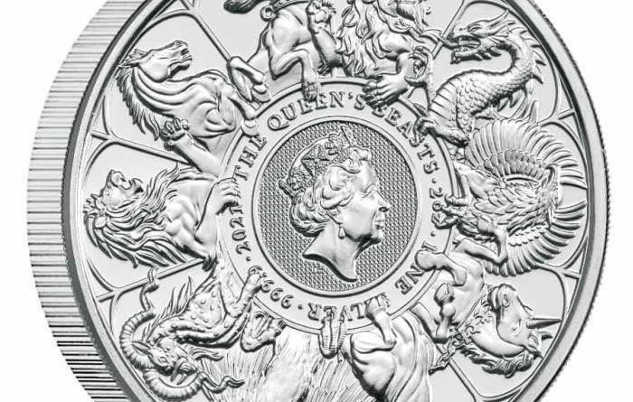 2 oz. Feinsilber 999 -5 £- ***Queen´s Beasts – Completer Coin*** 2021 stgl./BU
