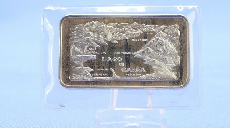 Silberbarren 1 Oz  Pamp 1 Unze  999 Silber Motivbarren Lago Di Garda