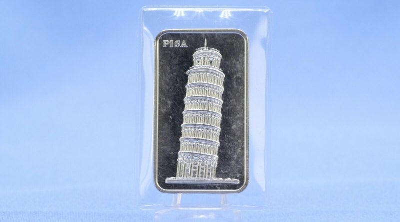 Silberbarren 1 Oz  Pamp 1 Unze  999 Silber Motivbarren Pisa