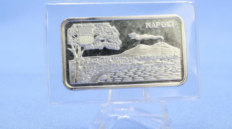 Silberbarren 1 Oz  Pamp 1 Unze  999 Silber Motivbarren Napoli