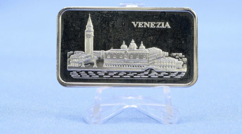 Silberbarren 1 Oz  Pamp 1 Unze  999 Silber Motivbarren Venezia