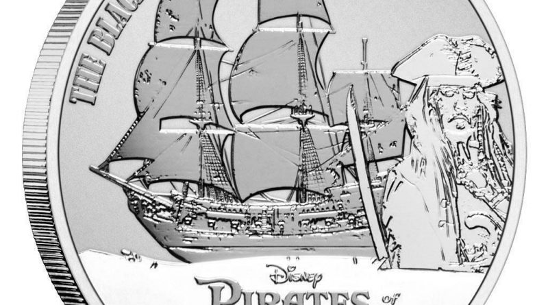 Niue 2 Dollar 2021 – Fluch der Karibik™ (1.) – The Black Pearl™ – 1 Oz Silber ST