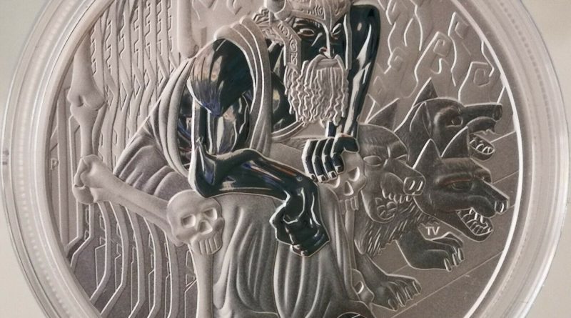 HADES – Tuvalu 2021 – 1 Oz (Unze) Silber 9999 – Gods of Olympus (3.) -nur 13.500