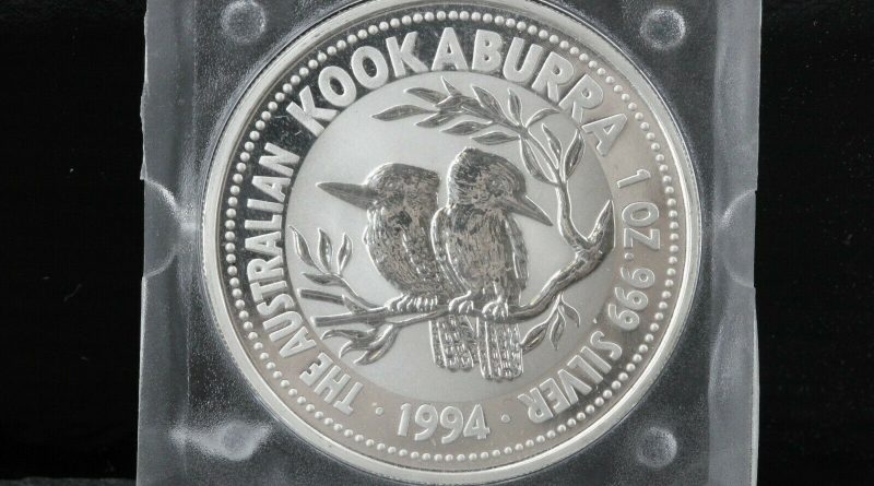 Australien Kookaburra Silber 1 Oz 1994 Münze 999 gekapselt 1 Dollar 1Unze Silver