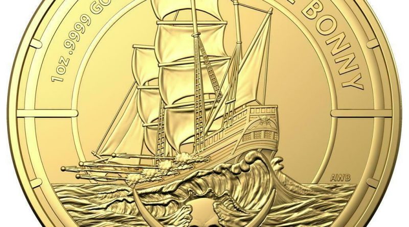 Salomon-Inseln 100 Dollar 2021 – Pirate Queens (1.) Anne Bonny –  1 Oz Gold ST