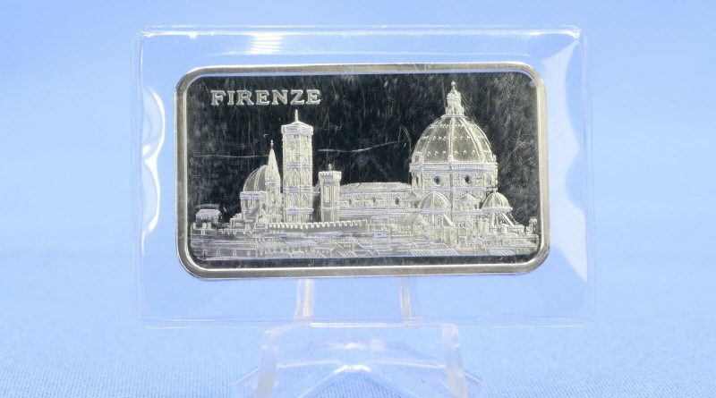 Silberbarren 1 Oz  Pamp 1 Unze  999 Silber Motivbarren Firenze