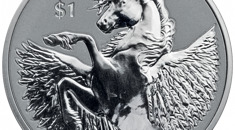 Brit. Jungferninseln 1 Dollar 2020 Pegasus Premium-Anlagemünze – 1 Oz Silber ST